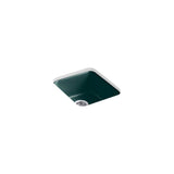 Kohler - Iron/Tones 17'' Top-/Undermount Single-Bowl Bar Sink - Teal