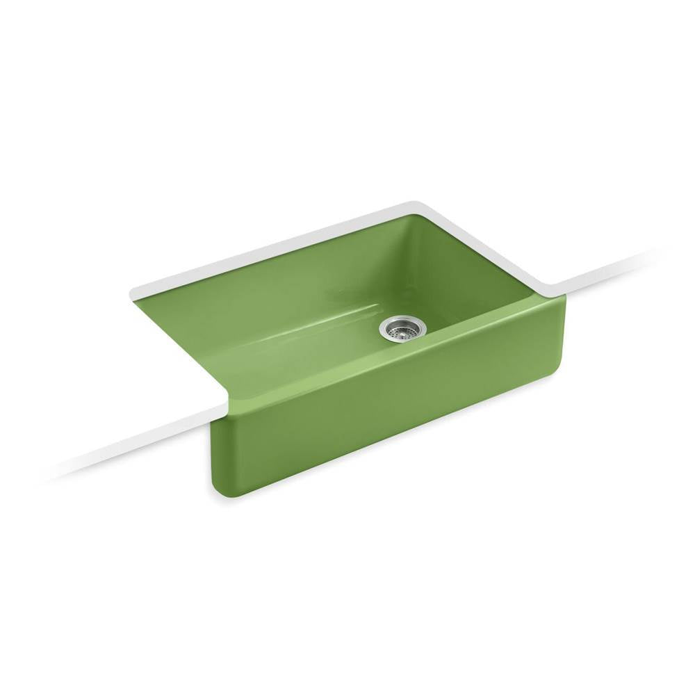 Kohler - Whitehaven 35-3/4'' undermount single-bowl farmhouse kitchen sink - Fresh Green