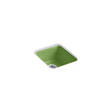 Kohler - Iron/Tones 17'' top-/undermount single-bowl bar sink - Fresh Green