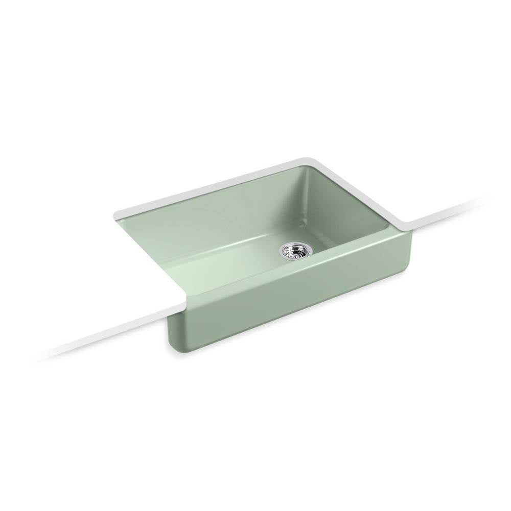 Kohler - Whitehaven 32-1/2'' undermount single-bowl farmhouse kitchen sink - Aspen Green