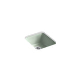 Kohler - Iron/Tones 17'' top-/undermount single-bowl bar sink - Aspen Green