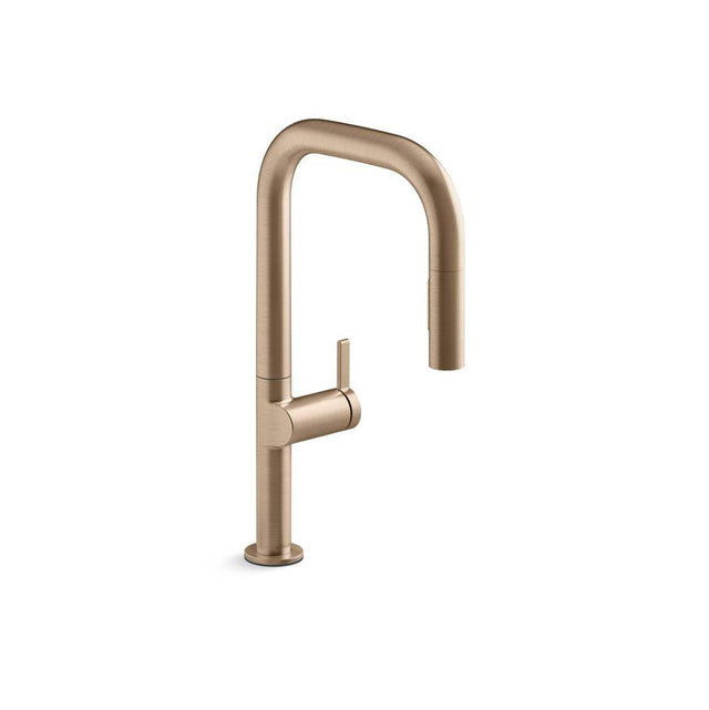 Kohler - Components Touchless pull-down kitchen sink faucet with two-function sprayhead - Vibrant Brushed Bronze