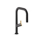 Kohler - Components Touchless pull-down kitchen sink faucet with two-function sprayhead - Matte Black with Brushed Moderne Brass