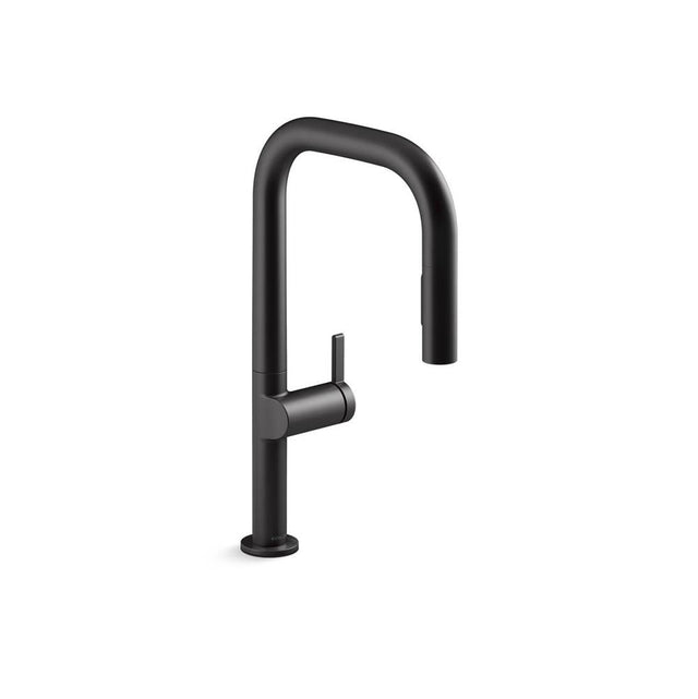 Kohler - Components Touchless pull-down kitchen sink faucet with two-function sprayhead - Matte Black