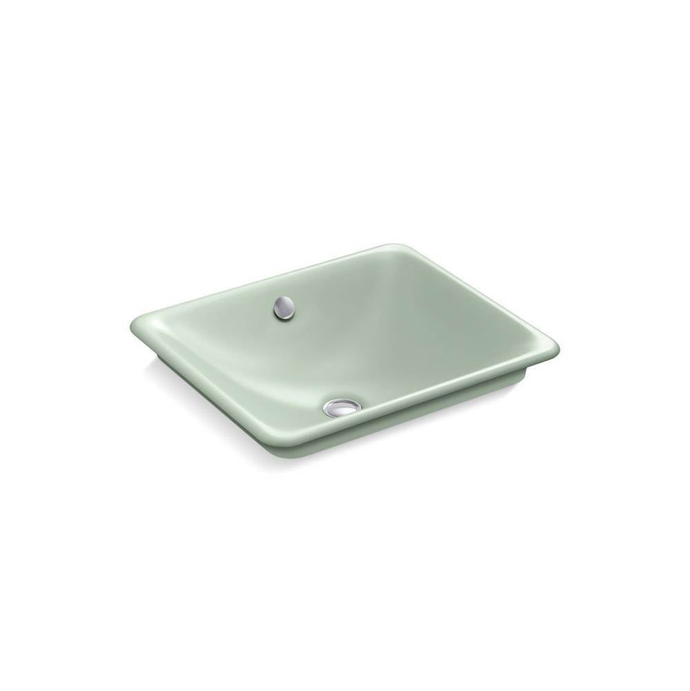 Kohler - Iron Plains 18-1/2'' rectangular vessel bathroom sink - Aspen Exterior with Aspen Interior