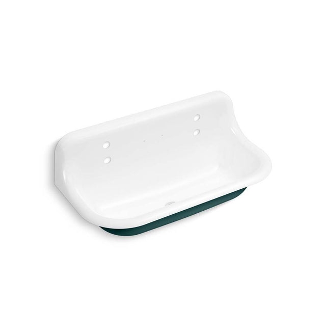 Kohler - BrockwayE 36'' wall-mount utility sink - Teal Exterior with White Interior