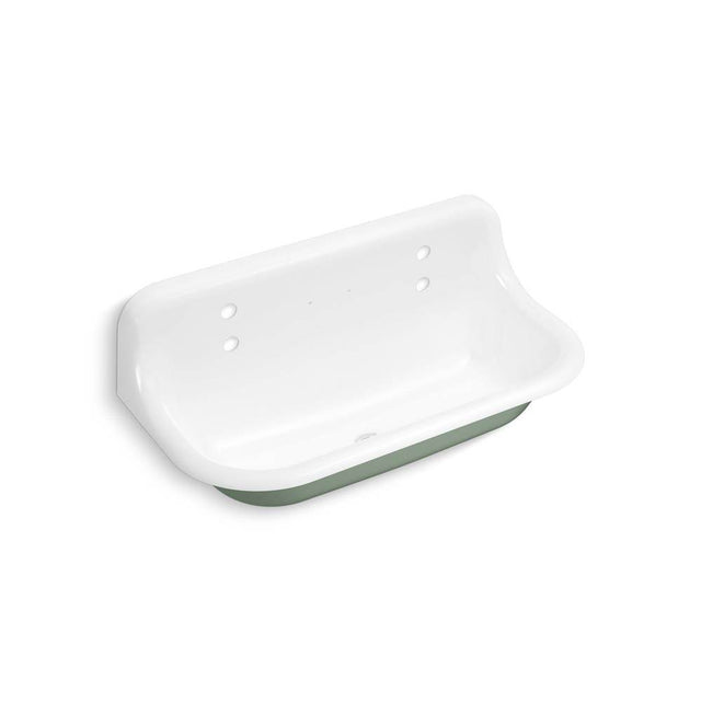 Kohler - BrockwayE 36'' wall-mount utility sink - Aspen Exterior with White Interior