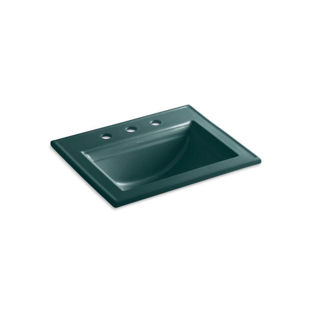 Kohler - Memoirs Stately 22-3/4'' rectangular drop-in bathroom sink - Teal