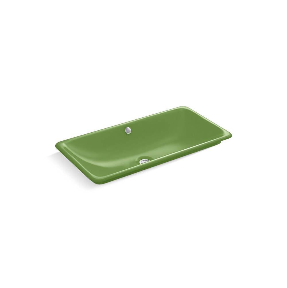 Kohler - Iron Plains 30'' rectangular drop-in / undermount / vessel bathroom sink - Fresh Green Exterior with Fresh Green Interior