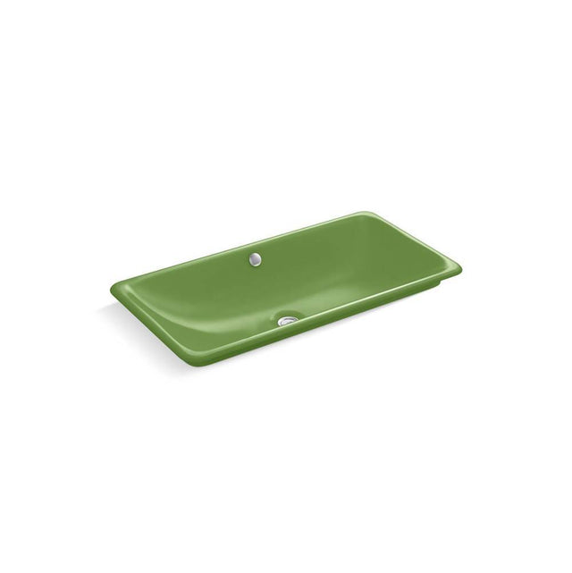 Kohler - Iron Plains 30'' rectangular drop-in / undermount / vessel bathroom sink - Fresh Green Exterior with Fresh Green Interior