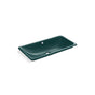 Kohler - Iron Plains 30'' rectangular drop-in / undermount / vessel bathroom sink - Teal Exterior with Teal Interior