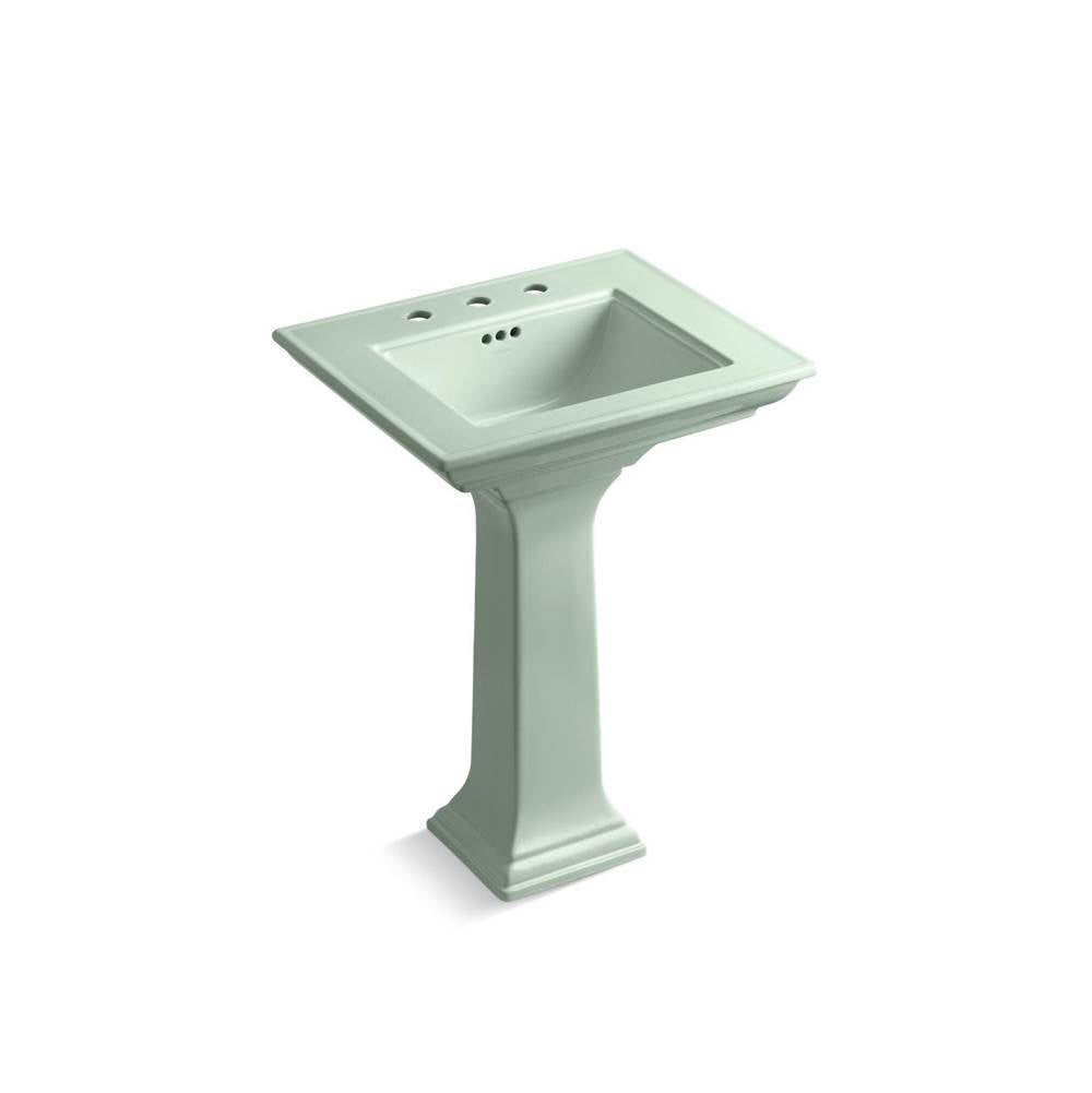Kohler - Memoirs Stately 25'' rectangular pedestal bathroom sink - Aspen Green