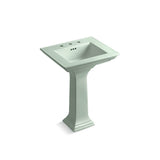 Kohler - Memoirs Stately 25'' rectangular pedestal bathroom sink - Aspen Green