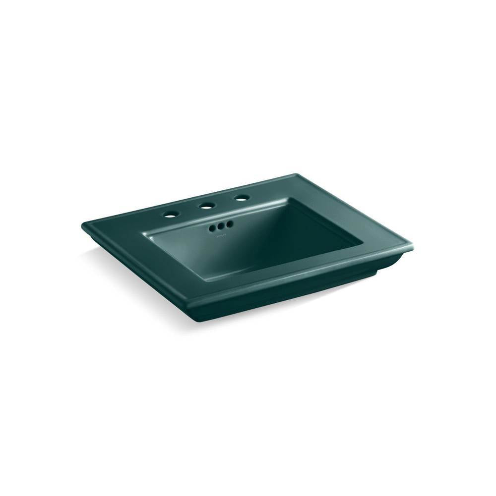 Kohler - Memoirs Stately 25'' pedestal/console table bathroom sink - Teal