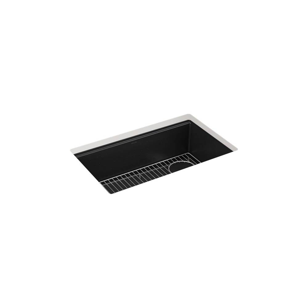 Kohler - BillingsE 29'' undermount single-bowl kitchen sink - Matte Black