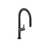 Kohler - Components Pull-down kitchen sink faucet with two-function sprayhead - Matte Black