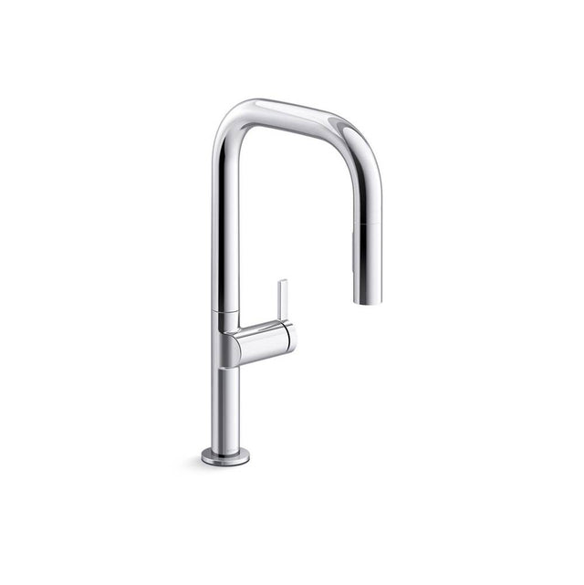 Kohler - Components Touchless pull-down kitchen sink faucet with two-function sprayhead - Polished Chrome