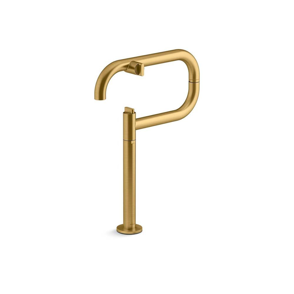 Kohler - Components Deck-mount pot filler - Vibrant Brushed Moderne Brass