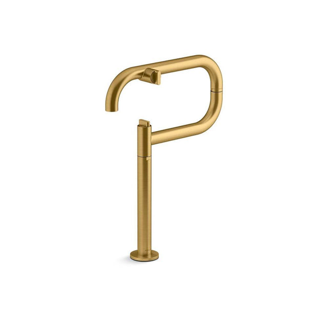 Kohler - Components Deck-mount pot filler - Vibrant Brushed Moderne Brass