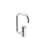 Kohler - Components Single-handle bar sink faucet with two-function extended-reach spout - Polished Chrome