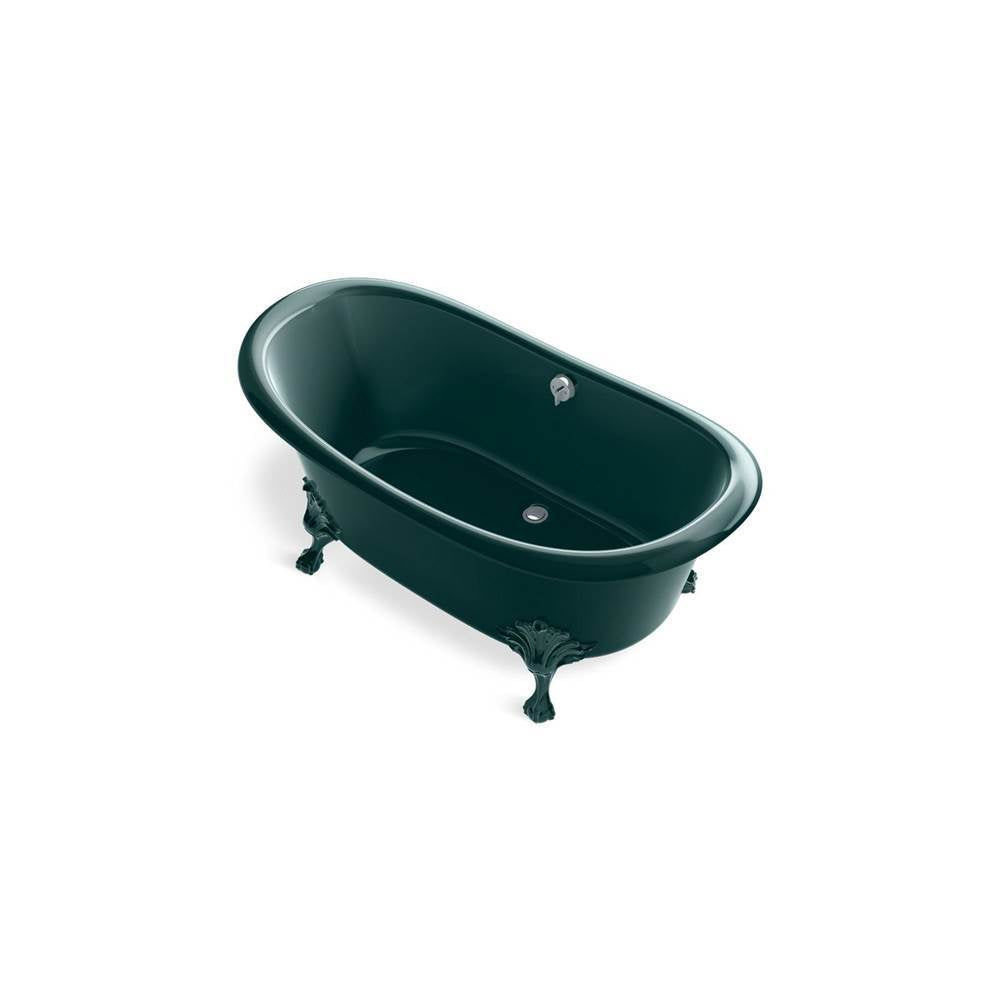 Kohler - ArtifactsE 66-1/8'' x 32-1/2'' freestanding bath - Teal Exterior with Teal Interior