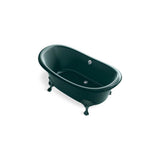 Kohler - ArtifactsE 66-1/8'' x 32-1/2'' freestanding bath - Teal Exterior with Teal Interior