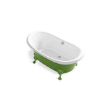 Kohler - ArtifactsE 66-1/8'' x 32-1/2'' freestanding bath - Fresh Green Exterior with White Interior