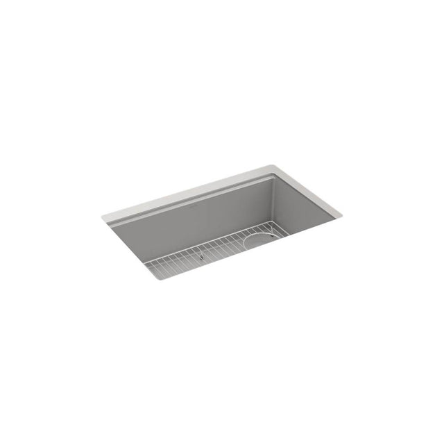 Kohler - BillingsE 29'' undermount single-bowl kitchen sink - Matte Grey