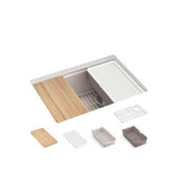 BillingsE 27'' undermount single-bowl workstation kitchen sink
