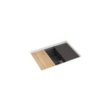 BillingsE 27'' undermount single-bowl workstation kitchen sink
