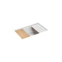 Kohler - BillingsE 29'' undermount single-bowl workstation kitchen sink - Matte White