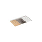 Kohler - BillingsE 29'' undermount single-bowl workstation kitchen sink - Matte Taupe