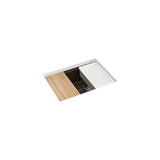 BillingsE 27'' undermount single-bowl workstation kitchen sink