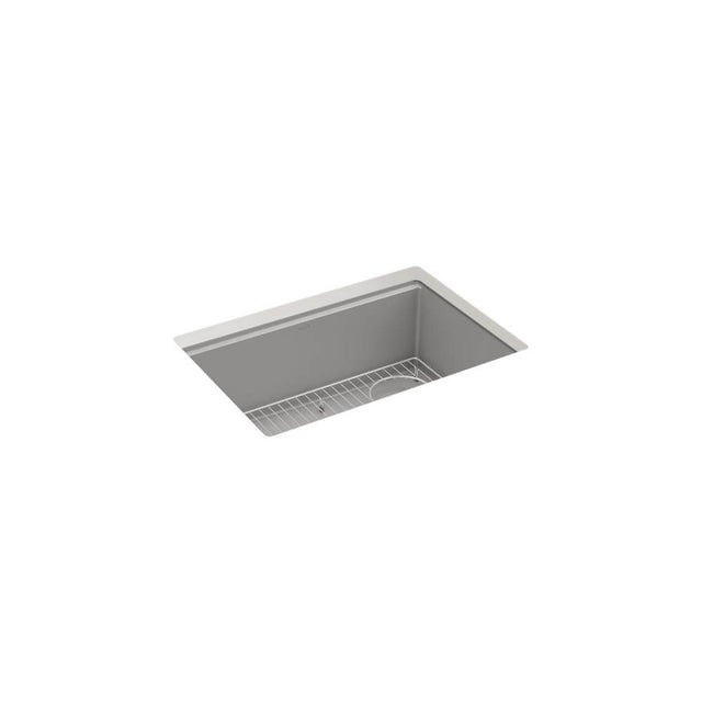 Kohler - BillingsE 27'' undermount single-bowl kitchen sink - Matte Grey