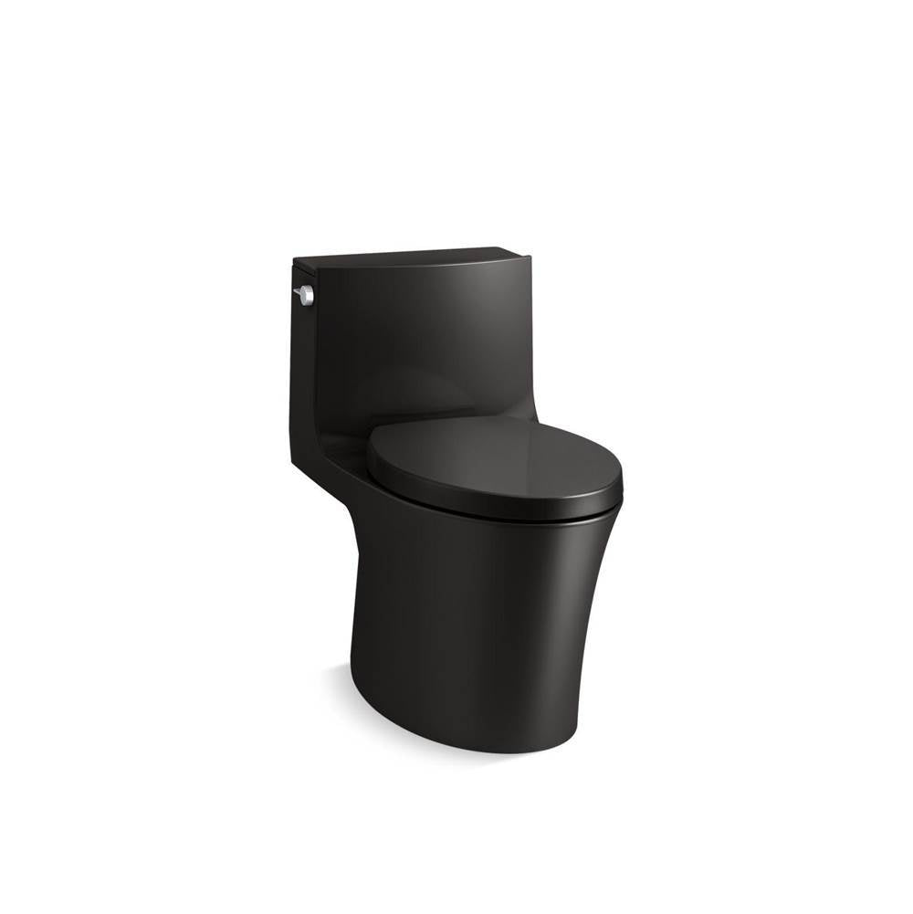 Kohler - Veil One-piece elongated toilet with skirted trapway, dual-flush - Black