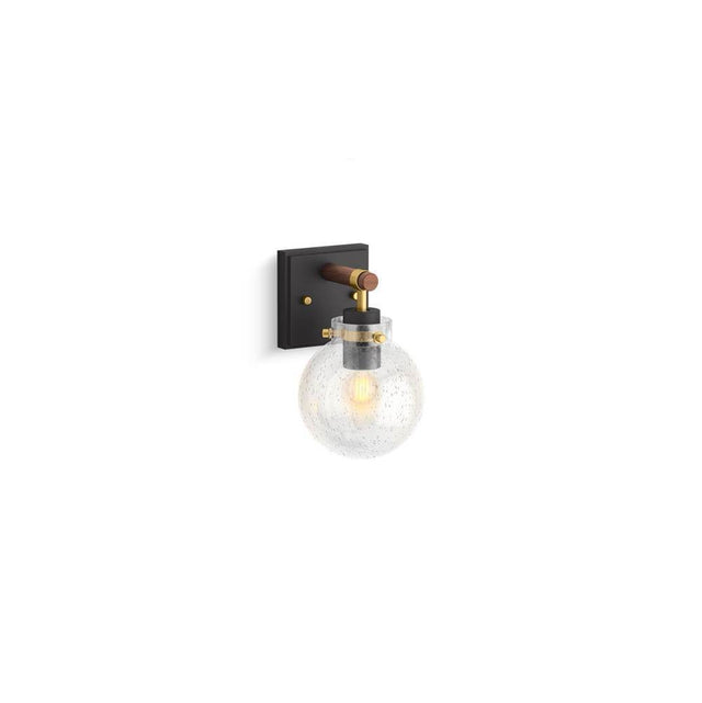 Kohler - Holt One-light sconce - Matte Black with Brushed Moderne Brass