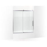 Kohler - PremiseE 61-3/4'' H Sliding Bath Door With 5/16''-Thick Glass - Bright Polished Silver