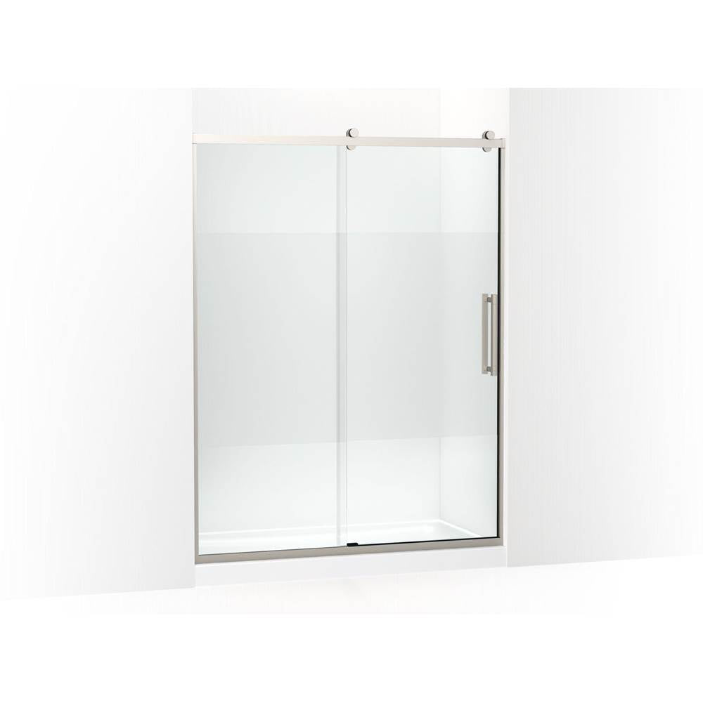 Kohler - PremiseE 76'' H Sliding Shower Door With 5/16''-Thick Glass - Anodized Brushed Nickel