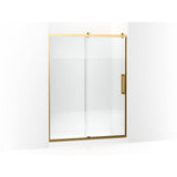 Kohler - PremiseE 76'' H Sliding Shower Door With 5/16''-Thick Glass - Vibrant Brushed Moderne Brass