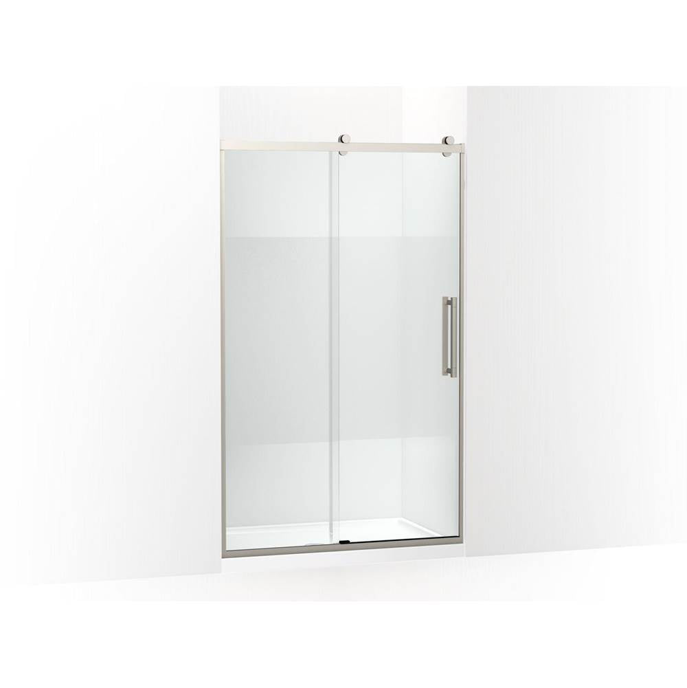 Kohler - PremiseE 76'' H Sliding Shower Door With 5/16''-Thick Glass - Anodized Brushed Nickel