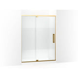 Kohler - PremiseE 76'' H Pivot Shower Door With 5/16''-Thick Glass - Vibrant Brushed Moderne Brass