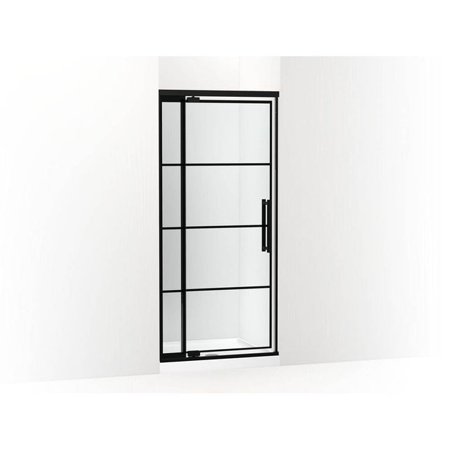 Kohler - PremiseE 76'' H Pivot Shower Door With 5/16''-Thick Glass - Matte Black