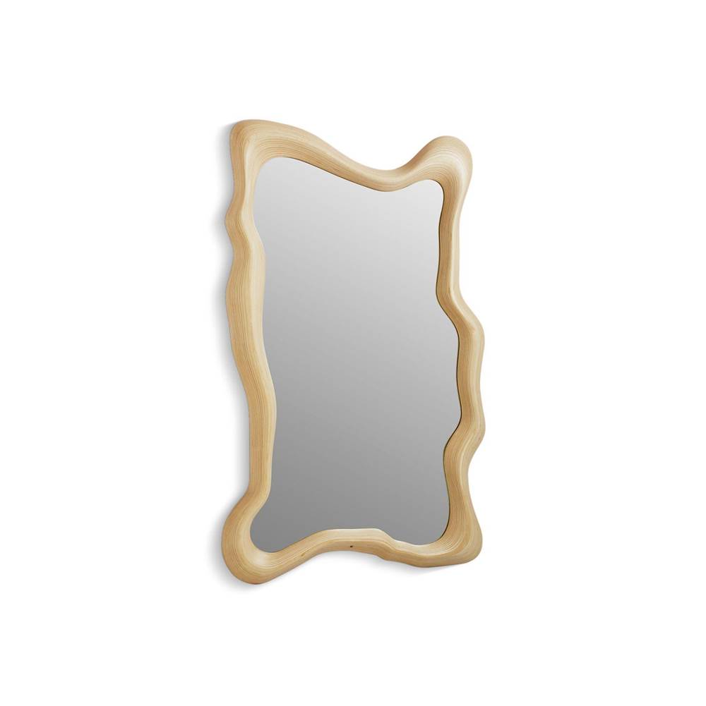 Kohler - LandshapesE by Daniel Arsham 38'' x 60'' framed mirror - Stratified Birch