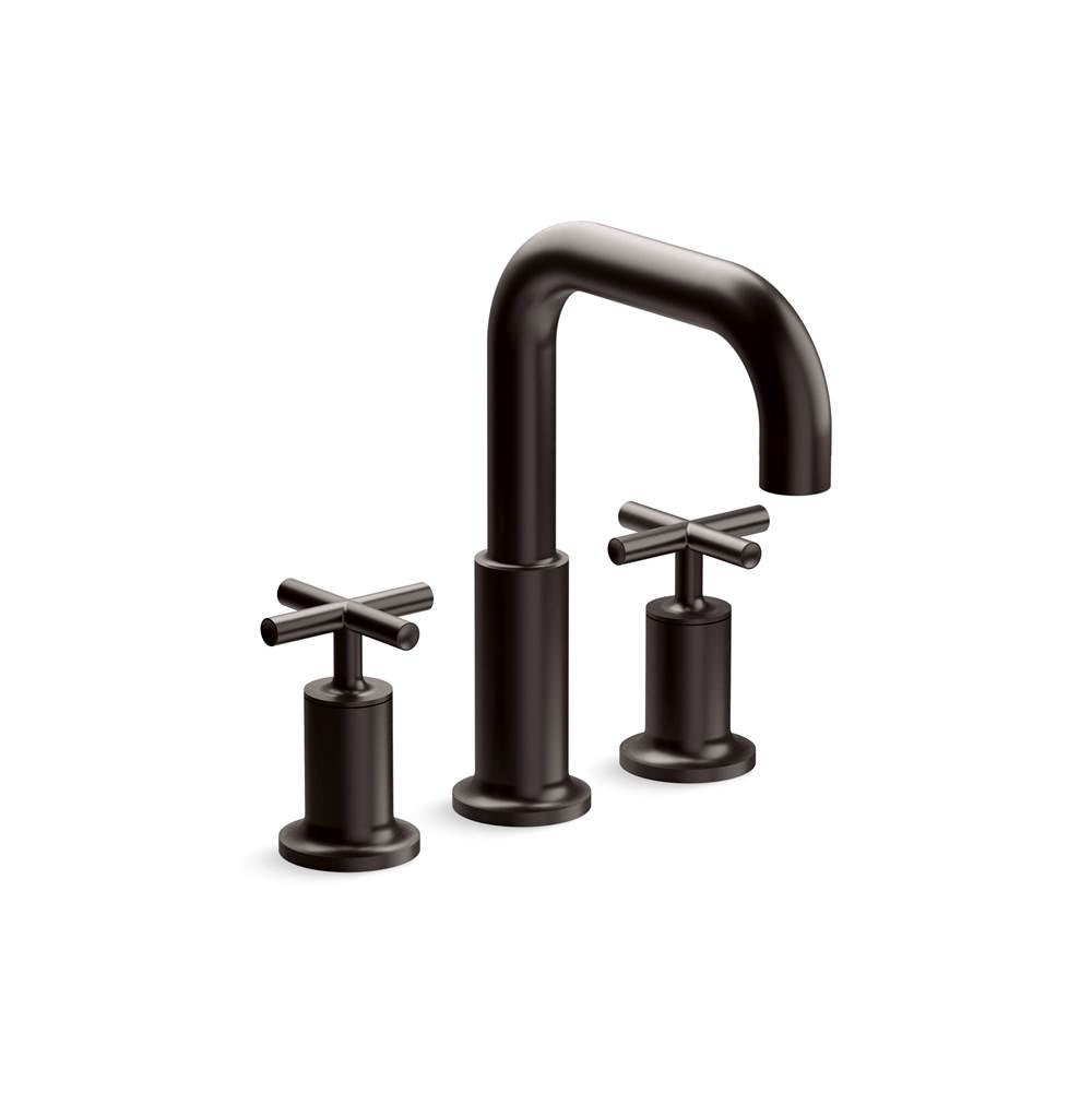 Kohler - Purist Deck-Mount Bath Faucet Trim With Cross Handles - Brushed Graphite