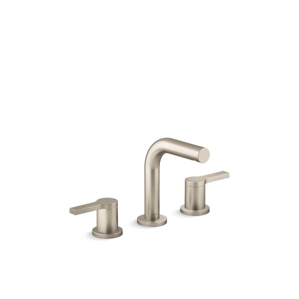Kohler - Elate Widespread bathroom sink faucet, 1.0 gpm - Vibrant Brushed Nickel