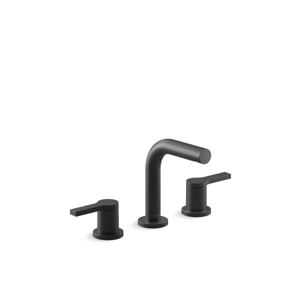 Kohler - Elate Widespread bathroom sink faucet, 1.0 gpm - Matte Black