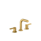 Kohler - Elate Widespread bathroom sink faucet, 1.0 gpm - Vibrant Brushed Moderne Brass