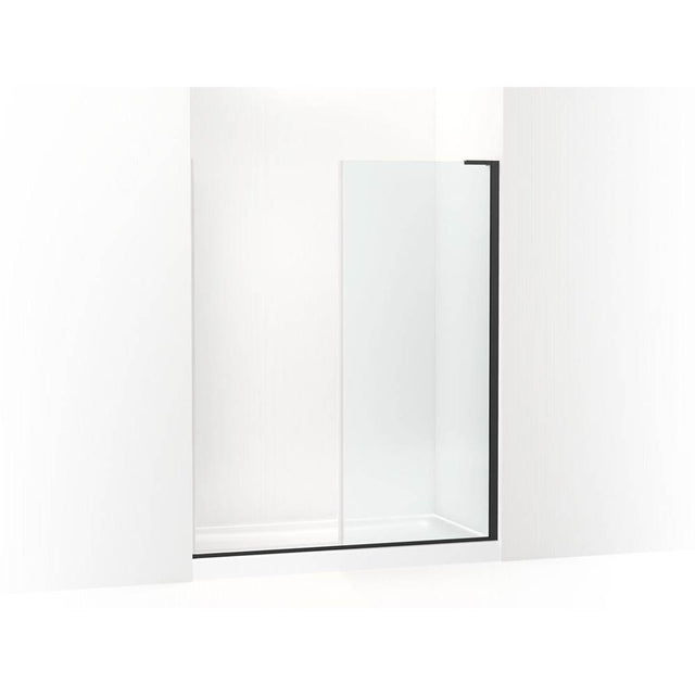 Kohler - ComposedE 3/8'' fixed panel glass and hardware - Matte Black