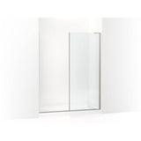 Kohler - ComposedE 3/8'' fixed panel glass and hardware - Anodized Brushed Nickel