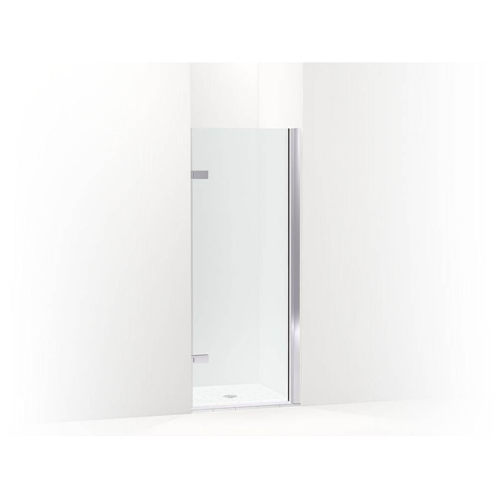 Kohler - ComposedE 3/8'' pivot door glass and hardware, no handle - Bright Polished Silver